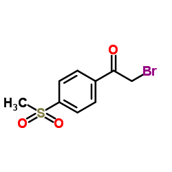 2-Bromo-1-[4-(methylsulfonyl)phenyl]-1-ethanone structure, CAS 50413-24-6