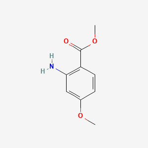 2-Amino-4-methoxybenzoic acid methyl ester structure, CAS 50413-30-4