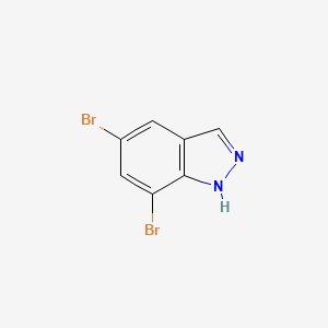 5,7-Dibromo-1H-indazole structure, CAS 50477-28-6
