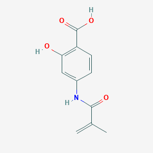 4-Methylacrylamidesalicylic acid structure, CAS 50512-48-6