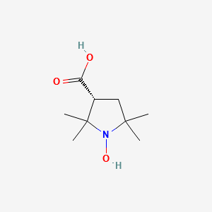 (+)-3-Carboxy-2,2,5,5-tetramethylpyrrolidinyl-1-oxy structure, CAS 50525-83-2