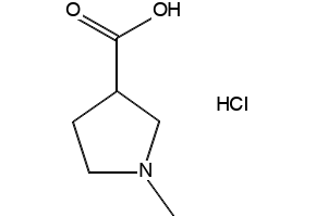 1-Methyl-3-pyrrolidinecarboxylic acid hydrochloride structure, CAS 50585-87-0