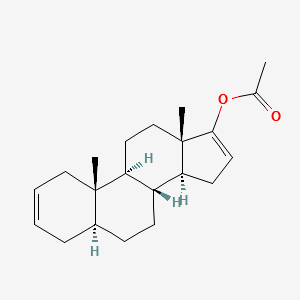 17-Acetoxy-5a-androsta-2,16-diene structure, CAS 50588-42-6