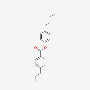 4-Pentylphenyl 4-propylbenzoate structure, CAS 50649-60-0
