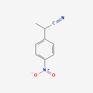 2-(4-Nitrophenyl)propiononitrile structure, CAS 50712-63-5