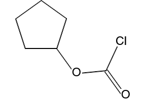 Cyclopentyl chloroformate structure, CAS 50715-28-1