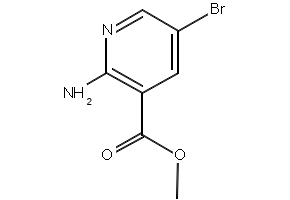 Methyl 2-amino-5-bromonicotinate structure, CAS 50735-34-7