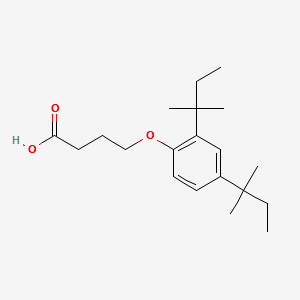 4-(2,4-Di-tert-pentylphenoxy)butyric acid structure, CAS 50772-35-5