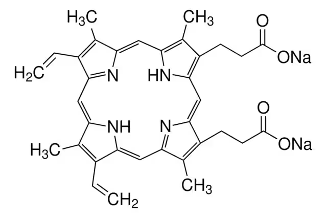 Disodium protoporphyrin IX structure, CAS 50865-01-5