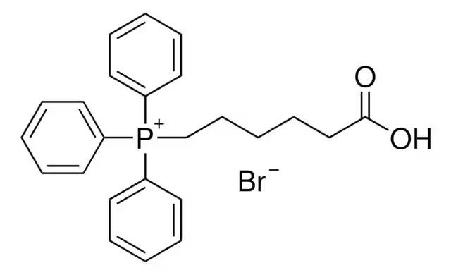 (5-Carboxypentyl)(triphenyl)phosphonium bromide structure, CAS 50889-29-7