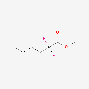 Methyl 2,2-difluorohexanoate structure, CAS 50889-47-9