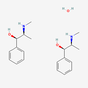Ephedrine hemihydrate structure, CAS 50906-05-3