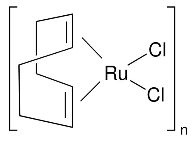 Dichloro(1,5-cyclooctadien)ruthenium(II) polymer structure, CAS 50982-13-3