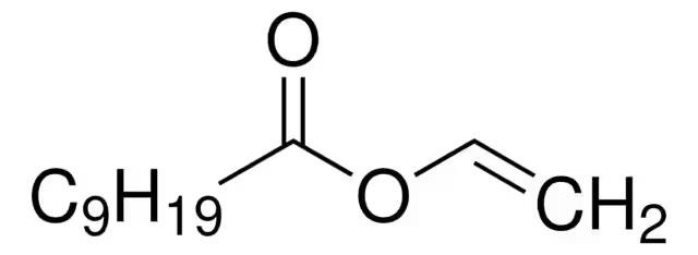 Vinyl neodecanoate structure, CAS 51000-52-3