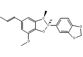 Licarin B structure, CAS 51020-87-2