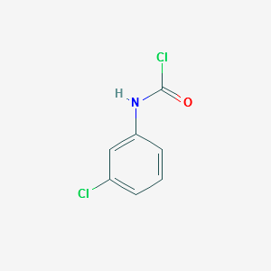 (3-Chlorophenyl)carbamic chloride structure, CAS 51028-36-5