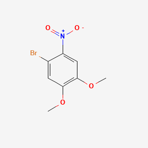 4-Bromo-5-nitroveratrole structure, CAS 51072-66-3