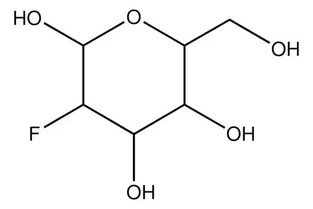 2-Fluoro-2-deoxy-D-glucose structure, CAS 51146-53-3