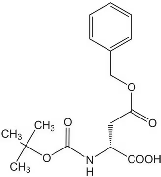 Boc-D-aspartic acid 4-benzyl ester structure, CAS 51186-58-4