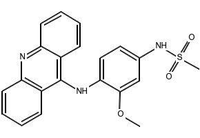 Amsacrine structure, CAS 51264-14-3