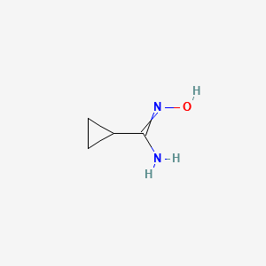 N-Hydroxycyclopropanecarboxamidine structure, CAS 51285-13-3