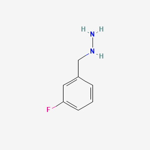 (3-Fluorobenzyl)hydrazine structure, CAS 51421-16-0