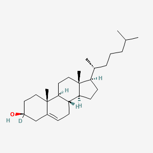 Cholesterol-3-D1 structure, CAS 51467-57-3