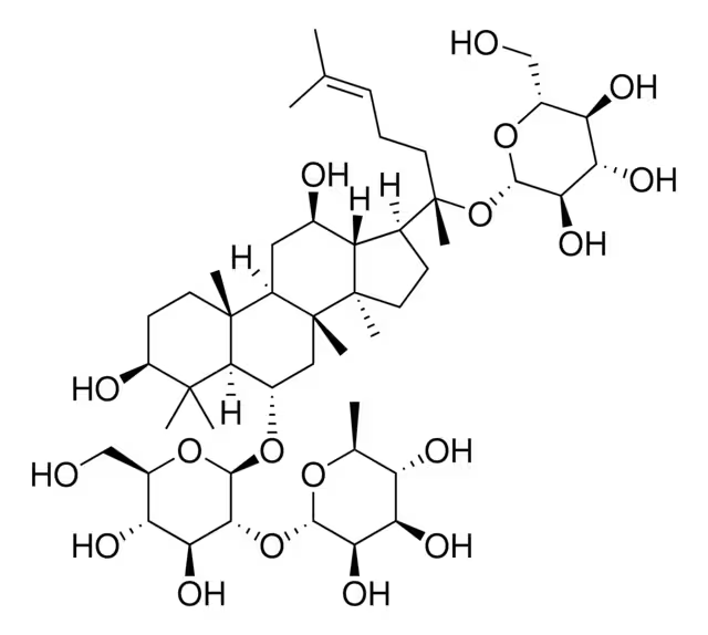 Ginsenoside Re structure, CAS 51542-56-4