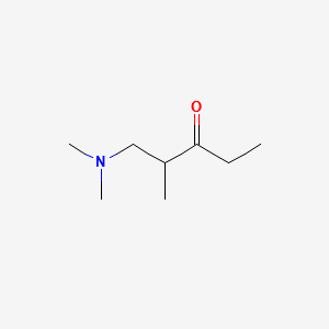 1-Dimethylamino-2-methylpentan-3-one structure, CAS 51690-03-0