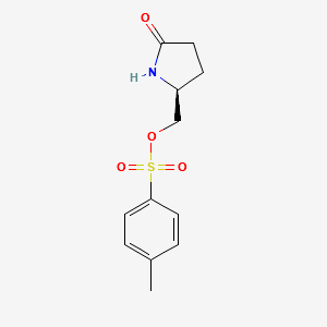 (S)-(+)-5-(Hydroxymethyl)-2-pyrrolidinone p-toluenesulfonate structure, CAS 51693-17-5