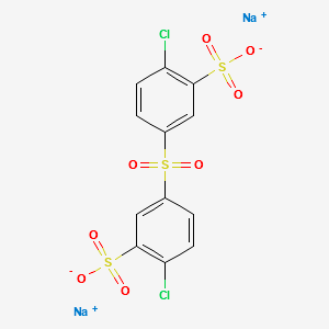 Disodium 3,3'-sulfonylbis(6-chlorobenzenesulfonate) structure, CAS 51698-33-0