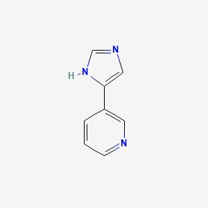 3-(1H-Imidazol-4-yl)pyridine structure, CAS 51746-85-1