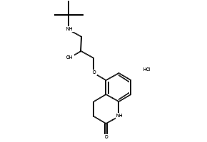 Carteolol structure, CAS 51781-06-7