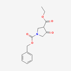 Ethyl N-Cbz-4-oxopyrrolidine-3-carboxylate structure, CAS 51814-19-8
