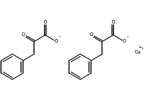 Calcium phenylpyruvate structure, CAS 51828-93-4