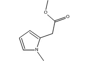 Methyl 1-methyl-2-pyrroleacetate structure, CAS 51856-79-2