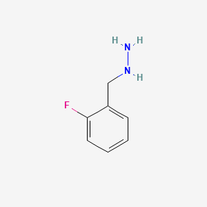 (2-Fluorobenzyl)hydrazine structure, CAS 51859-98-4