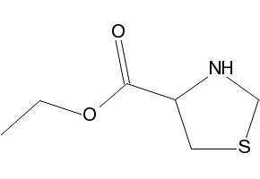 Ethyl thiazolidine-4-carboxylate structure, CAS 51977-21-0