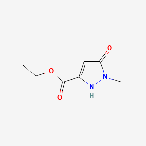 Ethyl 5-hydroxy-1-methyl-1H-pyrazole-3-carboxylate structure, CAS 51986-17-5