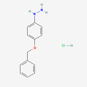 4-Benzyloxyphenylhydrazine hydrochloride structure, CAS 52068-30-1