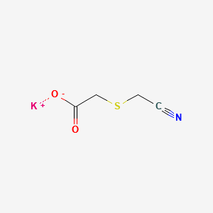 Potassium [(cyanomethyl)thio]acetate structure, CAS 52069-54-2