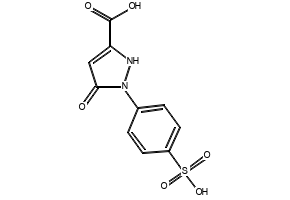 Sodium 5-oxo-1-(4-sulfophenyl)-4H-pyrazole-3-carboxylate structure, CAS 52126-51-9