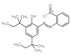 2,4-Bis(tert-pentyl)-6-[(2-nitrophenyl)azo]phenol structure, CAS 52184-19-7