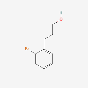 3-(2-Bromophenyl)propan-1-ol structure, CAS 52221-92-8