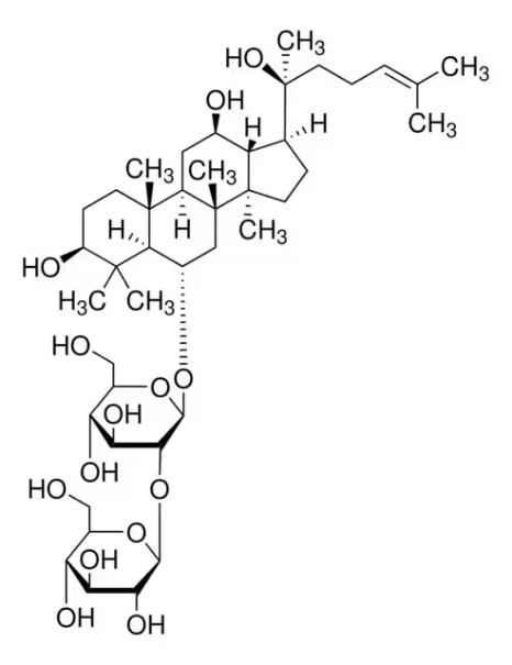 Ginsenoside Rf structure, CAS 52286-58-5