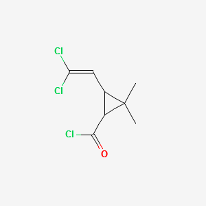 3-(2,2-Dichlorovinyl)-2,2-dimethylcyclopropanecarbonyl chloride structure, CAS 52314-67-7