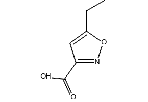 5-Ethylisoxazole-3-carboxylic acid structure, CAS 52320-59-9