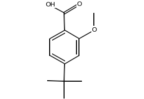 4-tert-Butyl-2-methoxybenzoic acid structure, CAS 52328-48-0