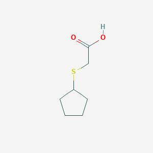(Cyclopentylthio)acetic acid structure, CAS 52363-14-1