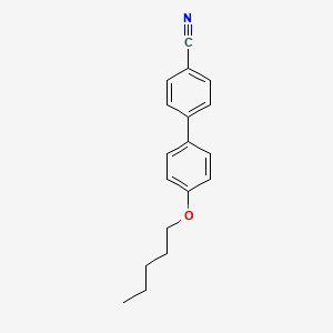 4-Pentyloxy-[1,1'-biphenyl]-4'-carbonitrile structure, CAS 52364-71-3